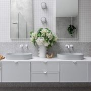 Elysian Minimal Mixer & Spout Set | White gallery detail image