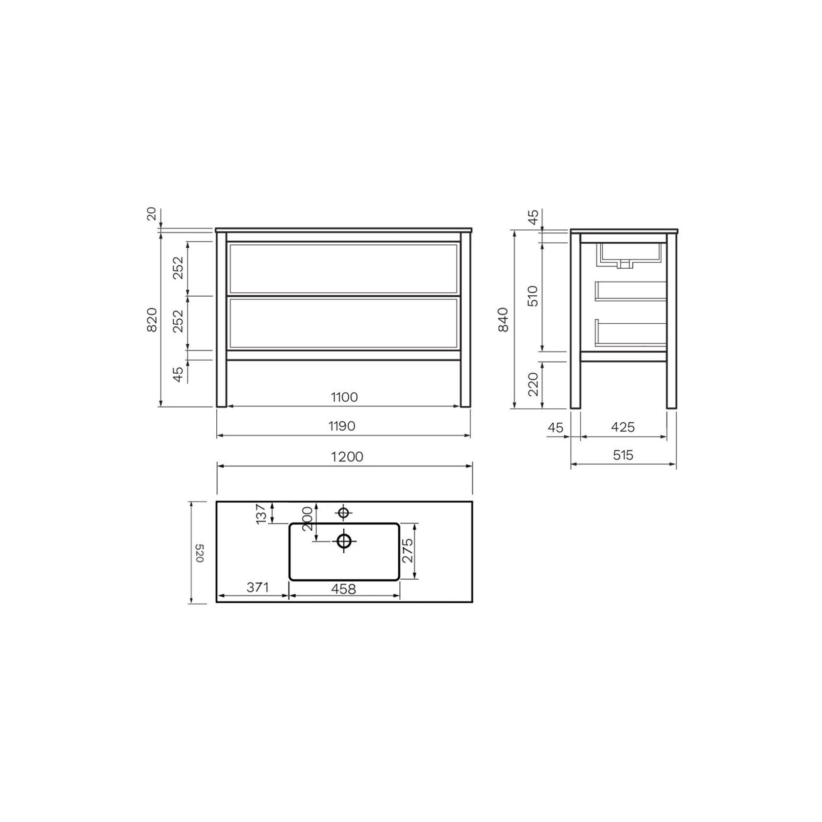 Parisi Vanities with Evostone Tops gallery detail image