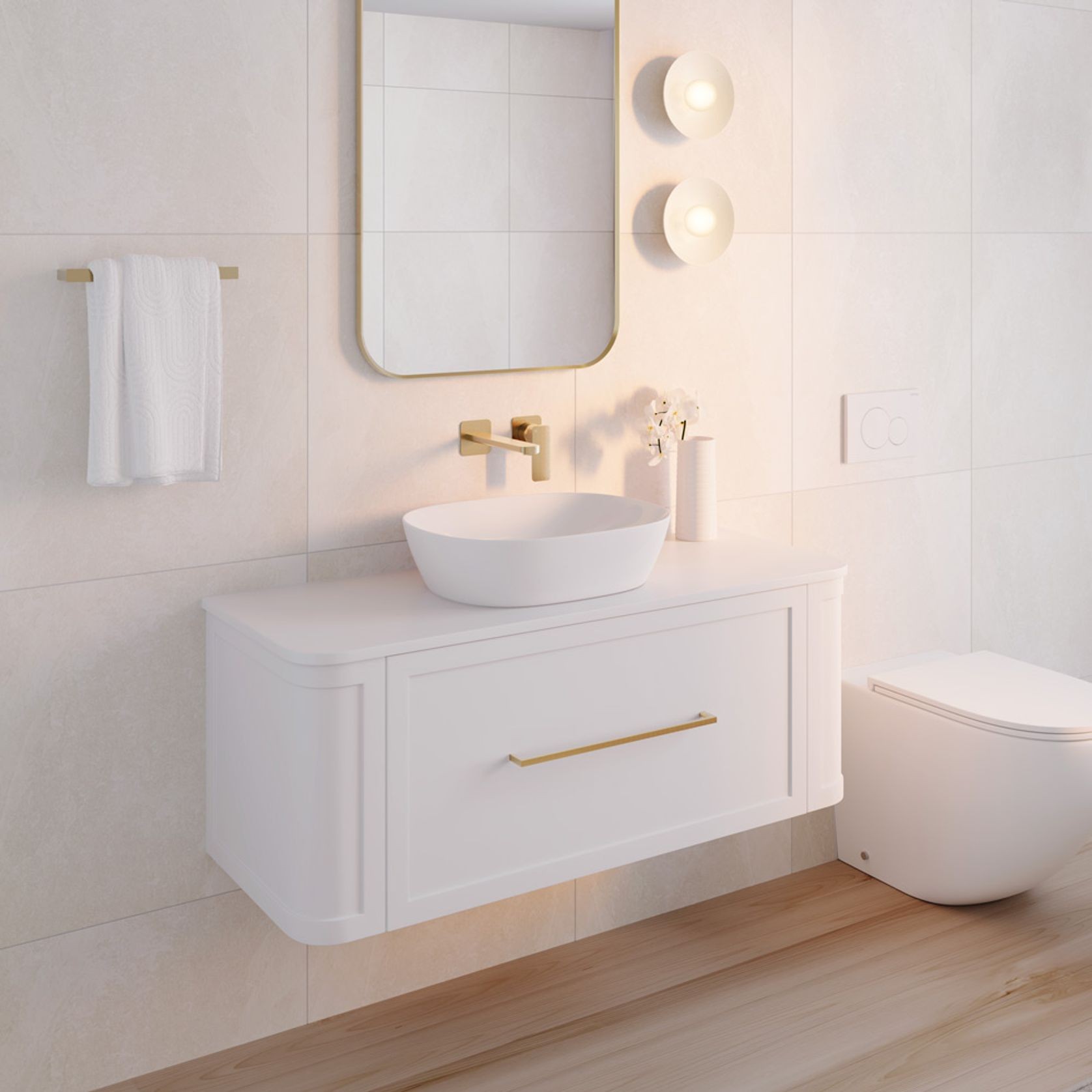 Mila Curved Wall Hung Vanities gallery detail image