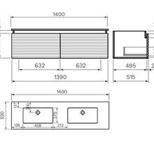 Parisi Vanities with Evostone Tops gallery detail image