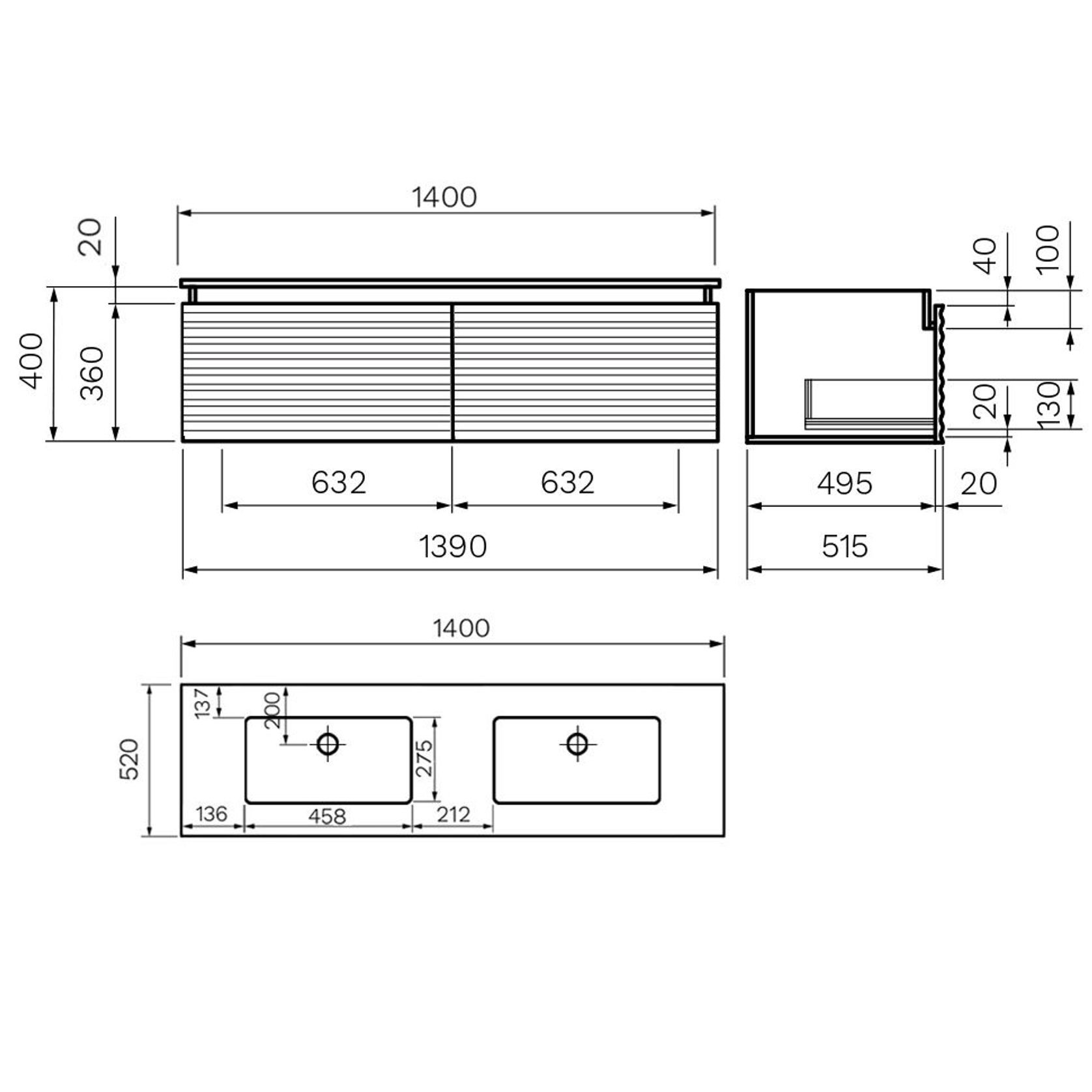 Parisi Vanities with Evostone Tops gallery detail image