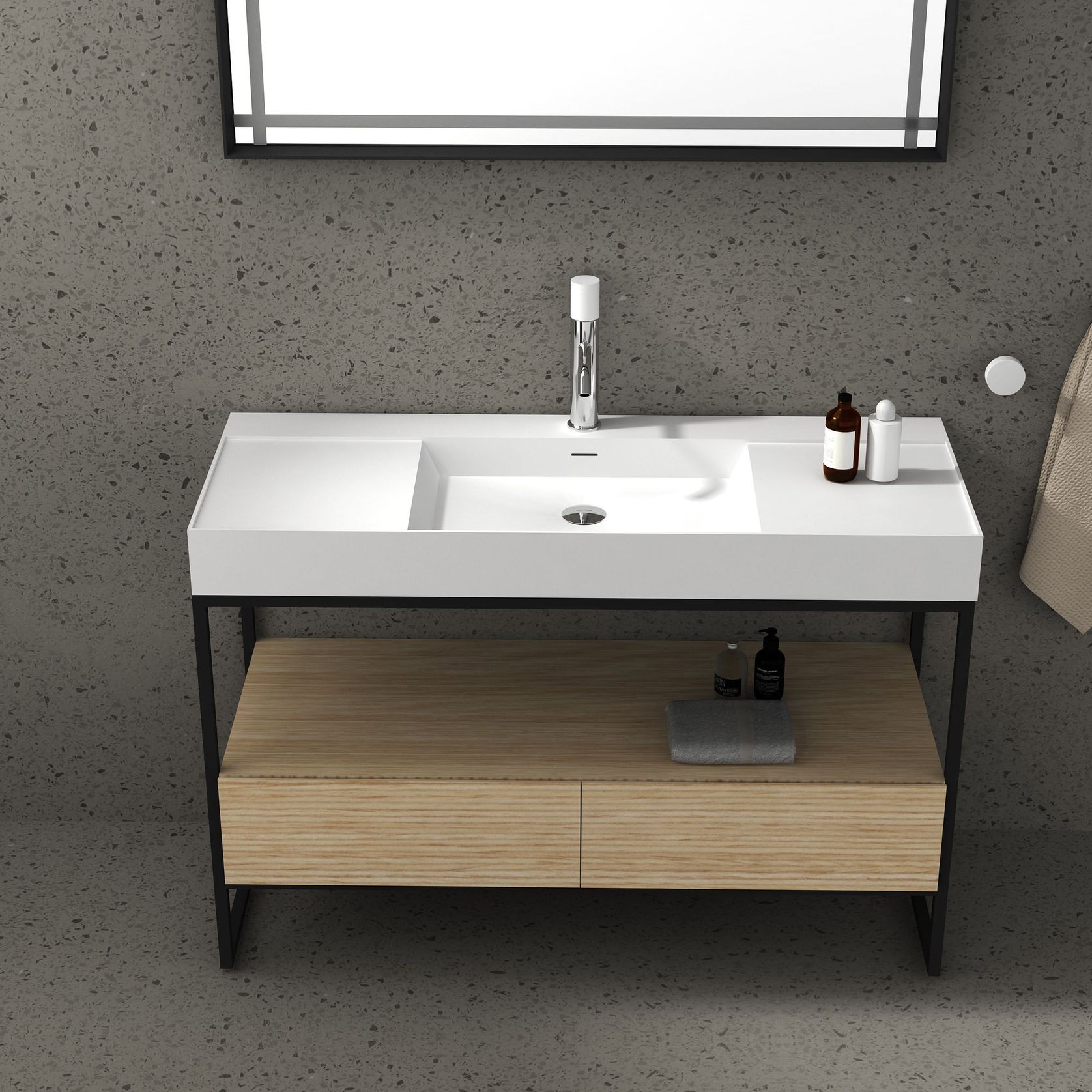 G2760 1200mm Solid Surface & MDF Vanity gallery detail image