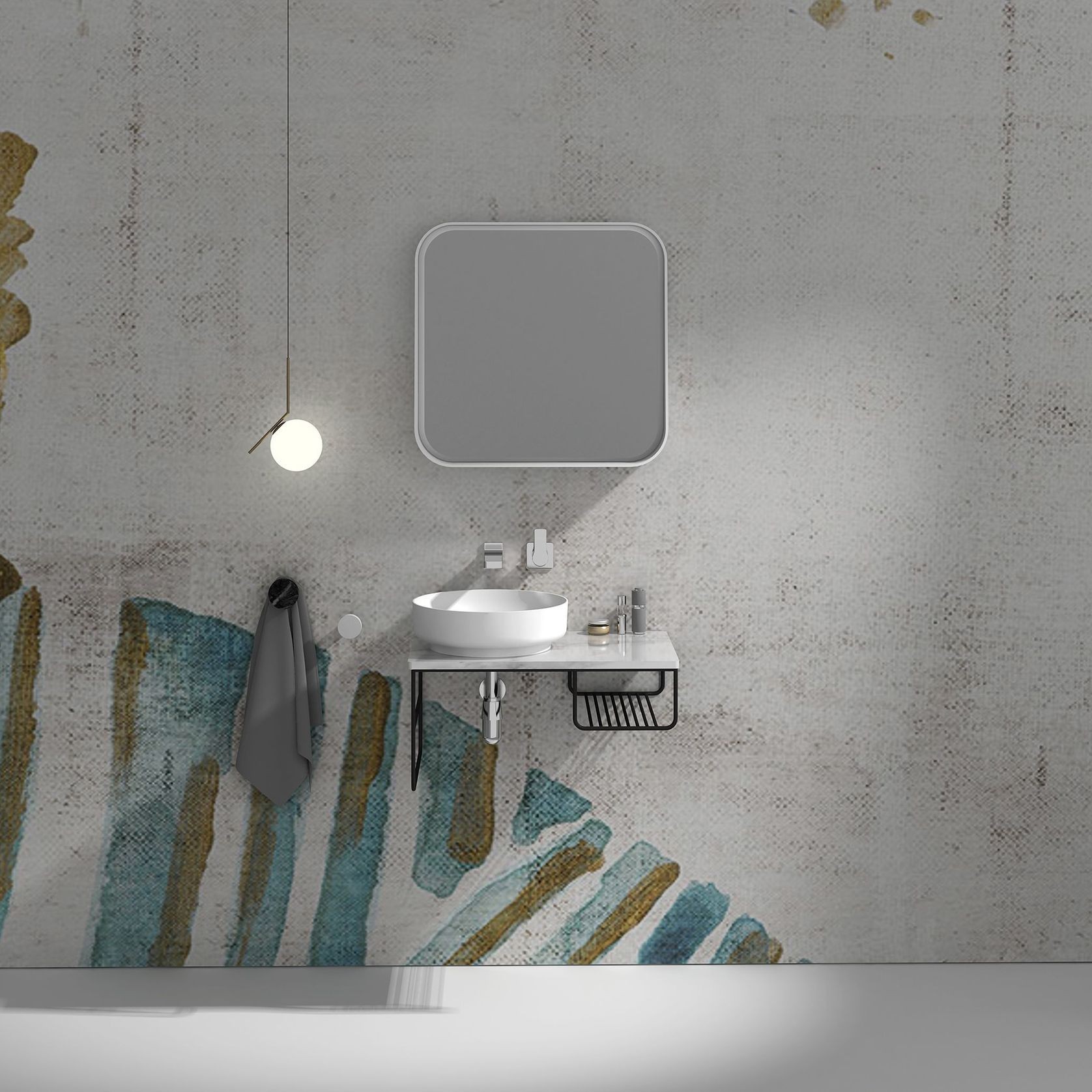 Slimline Wall Hung Basin G2736-0 700mm gallery detail image