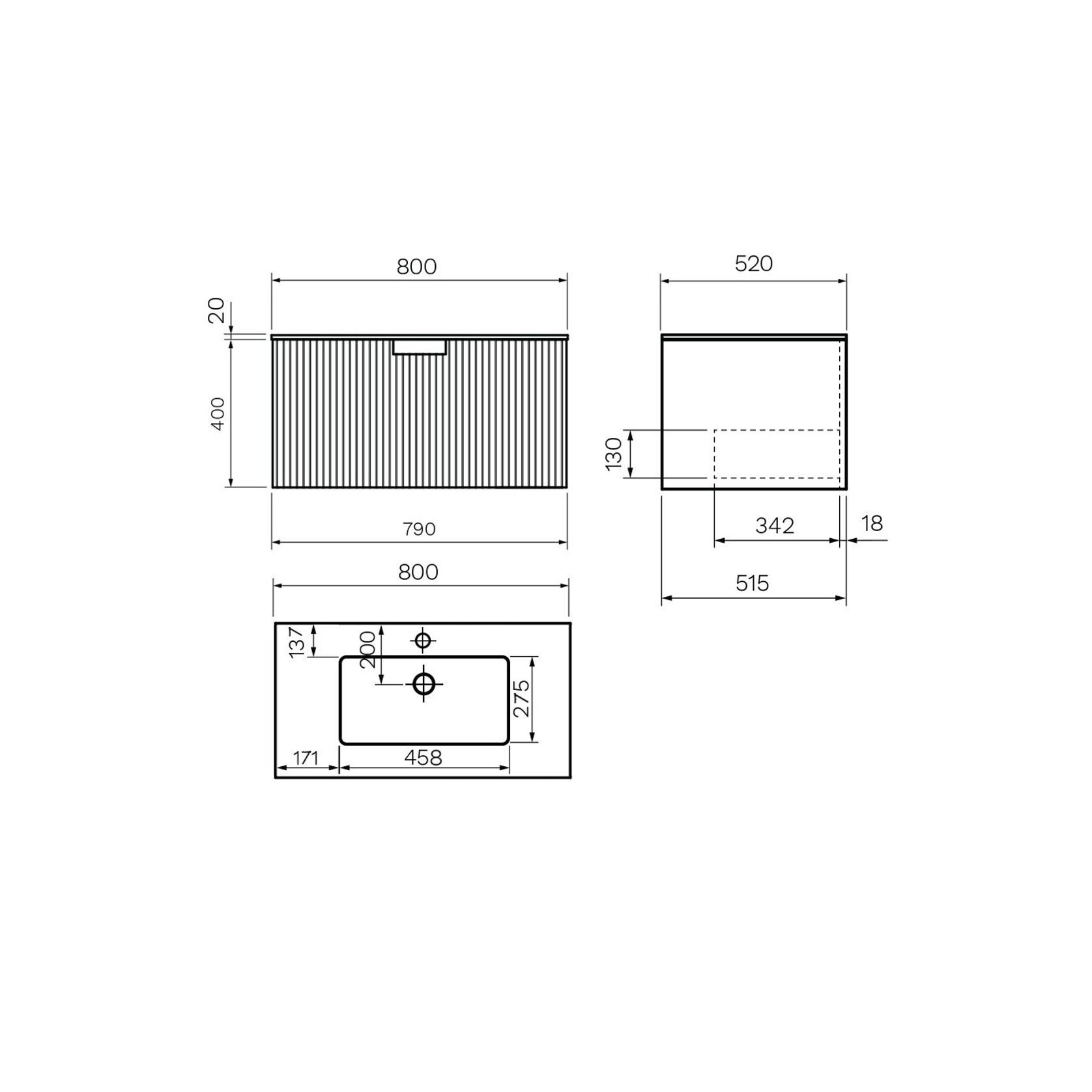 Parisi Vanities with Evostone Tops gallery detail image