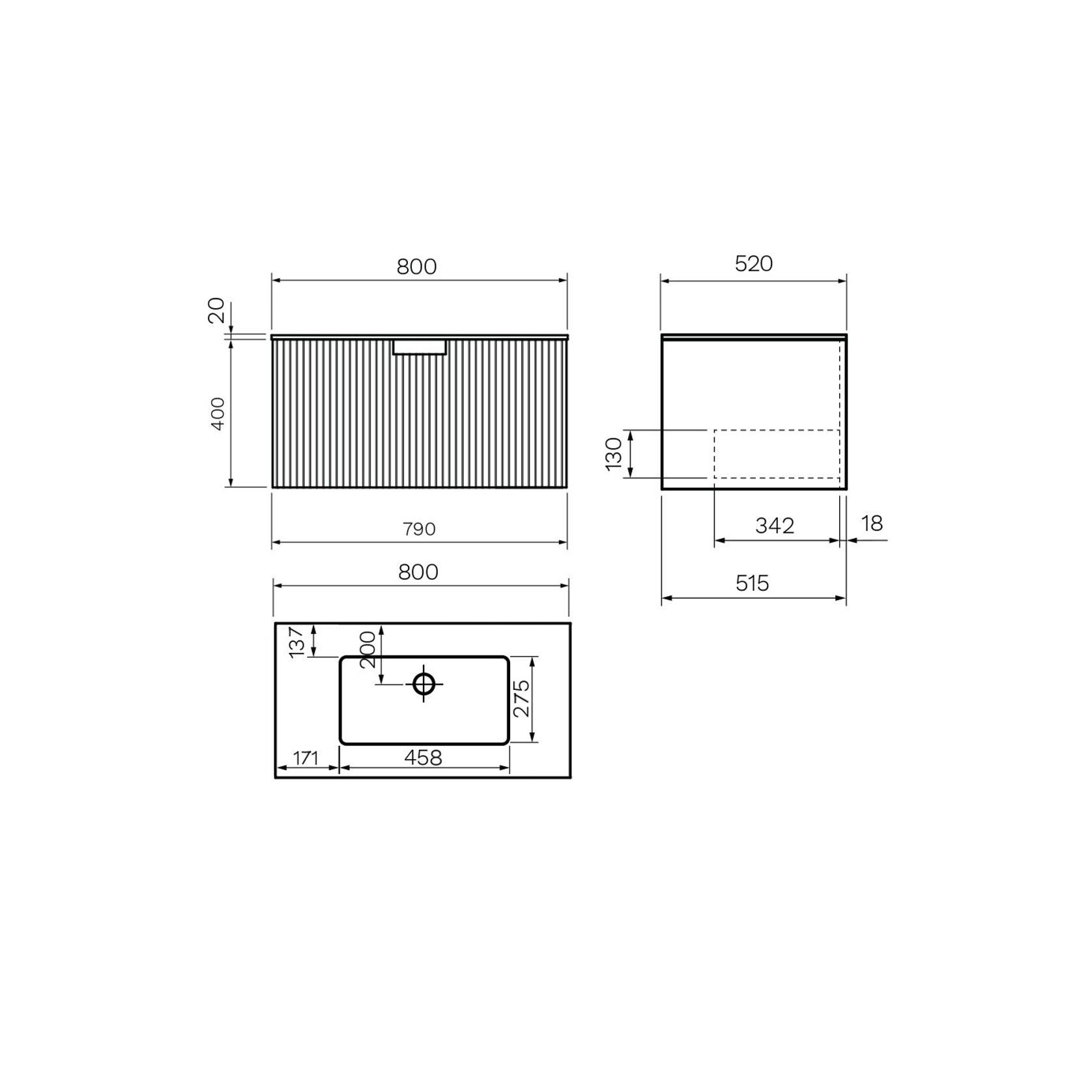 Parisi Vanities with Evostone Tops gallery detail image