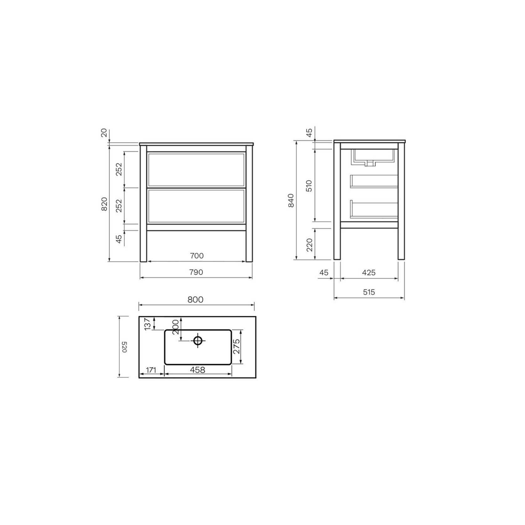 Parisi Vanities with Evostone Tops gallery detail image