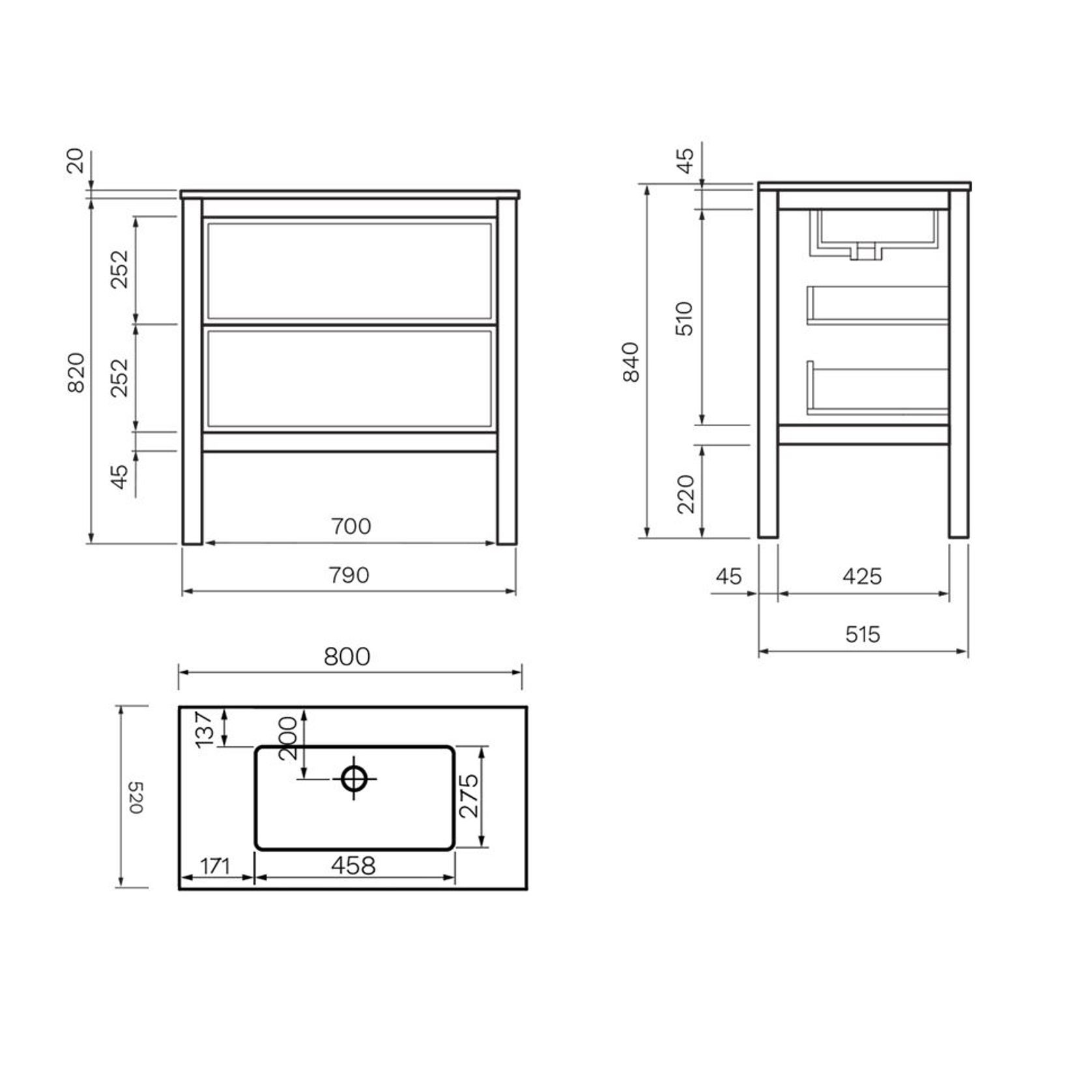 Parisi Vanities with Evostone Tops gallery detail image