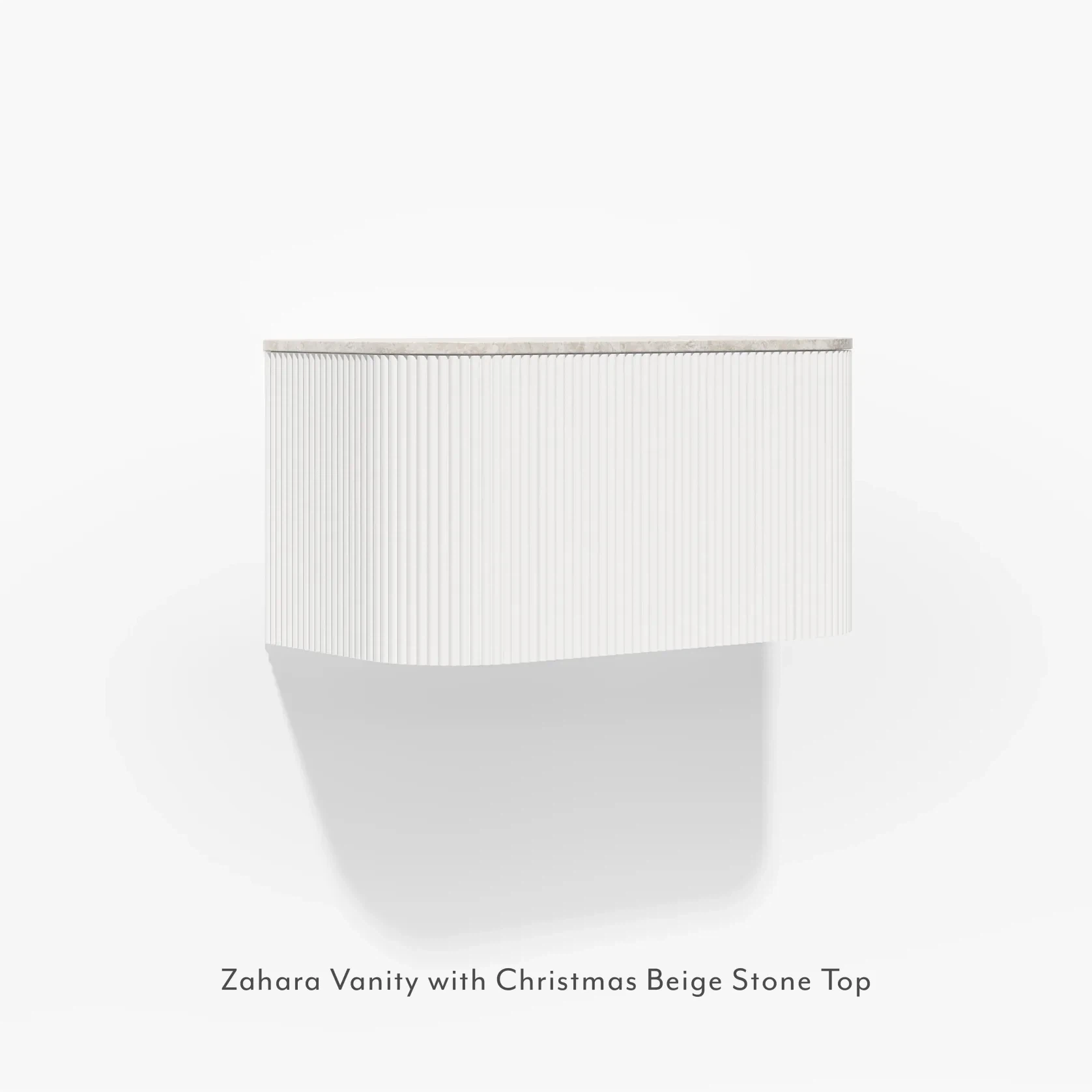 Zahara Curved Fluted Vanity 900mm gallery detail image