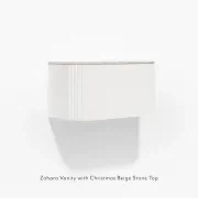 Zahara Curved Fluted Vanity 900mm gallery detail image