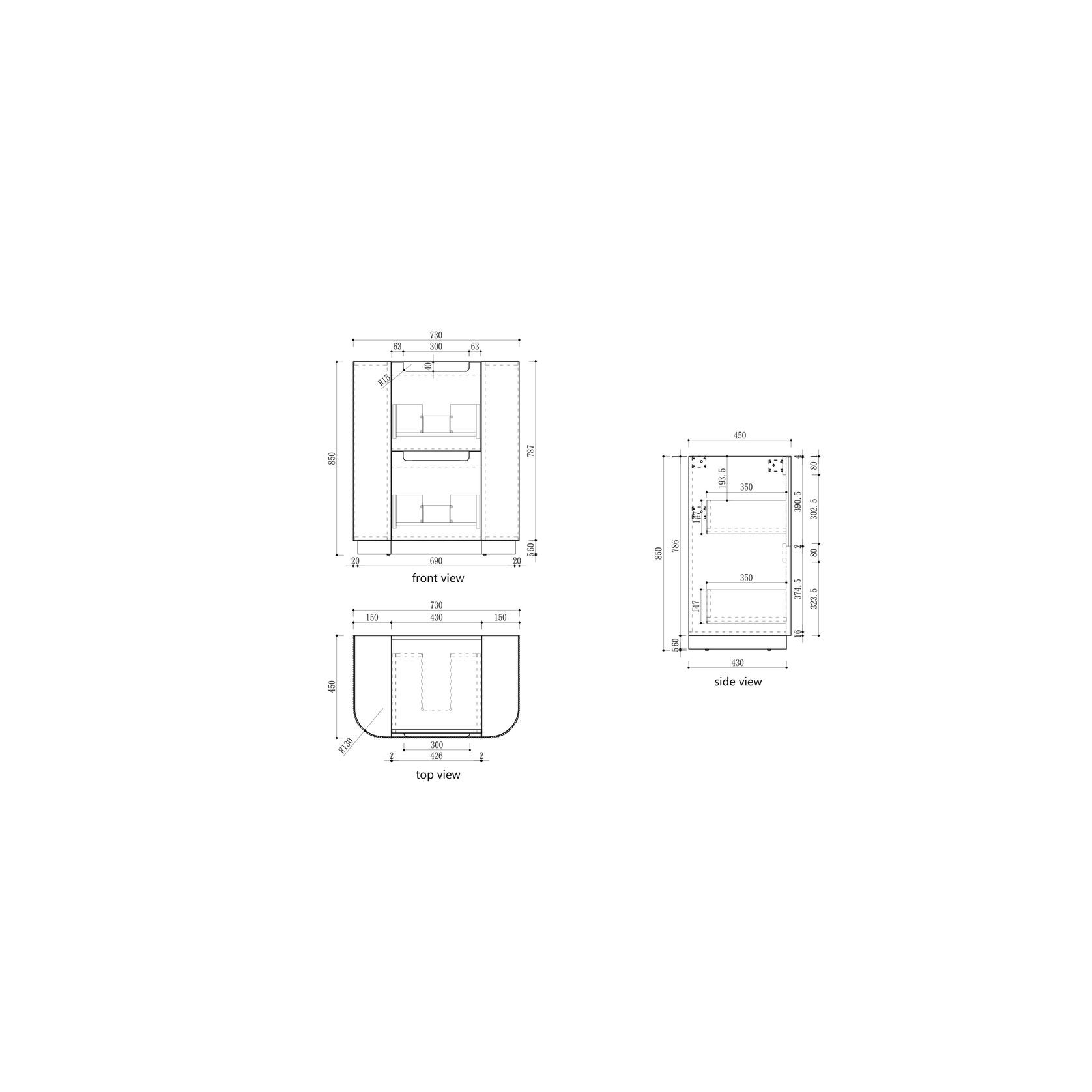 Aulic Curva Floor Standing gallery detail image