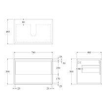 Code Form Waterproof Open Shelf Vanity Range gallery detail image