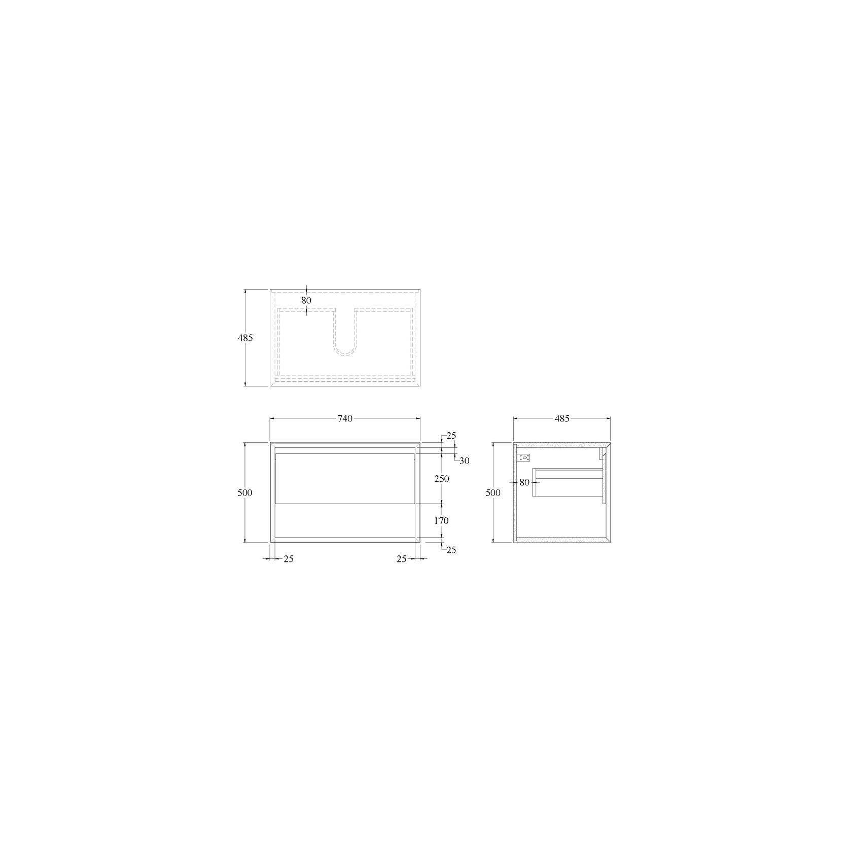 Code Form Waterproof Open Shelf Vanity Range gallery detail image