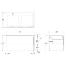 Code Form Waterproof Open Shelf Vanity Range gallery detail image