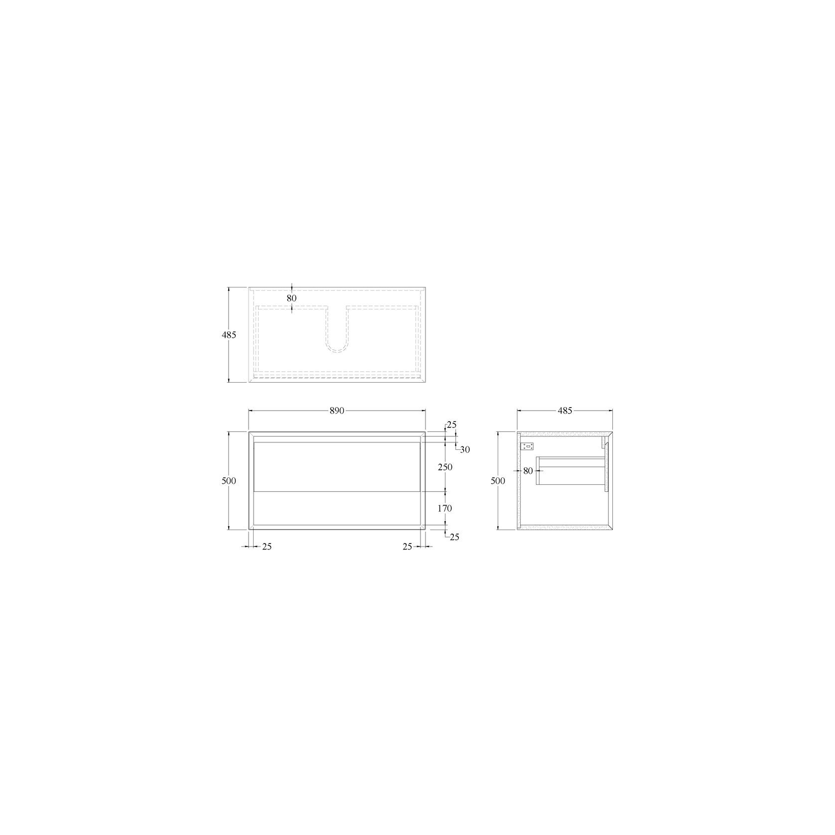 Code Form Waterproof Open Shelf Vanity Range gallery detail image