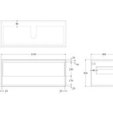 Code Form Waterproof Open Shelf Vanity Range gallery detail image