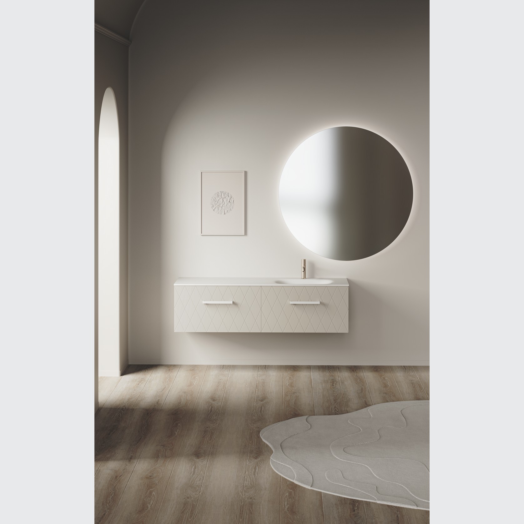 Deco Spio 1500 2 Drawer Vanity Right Basin gallery detail image