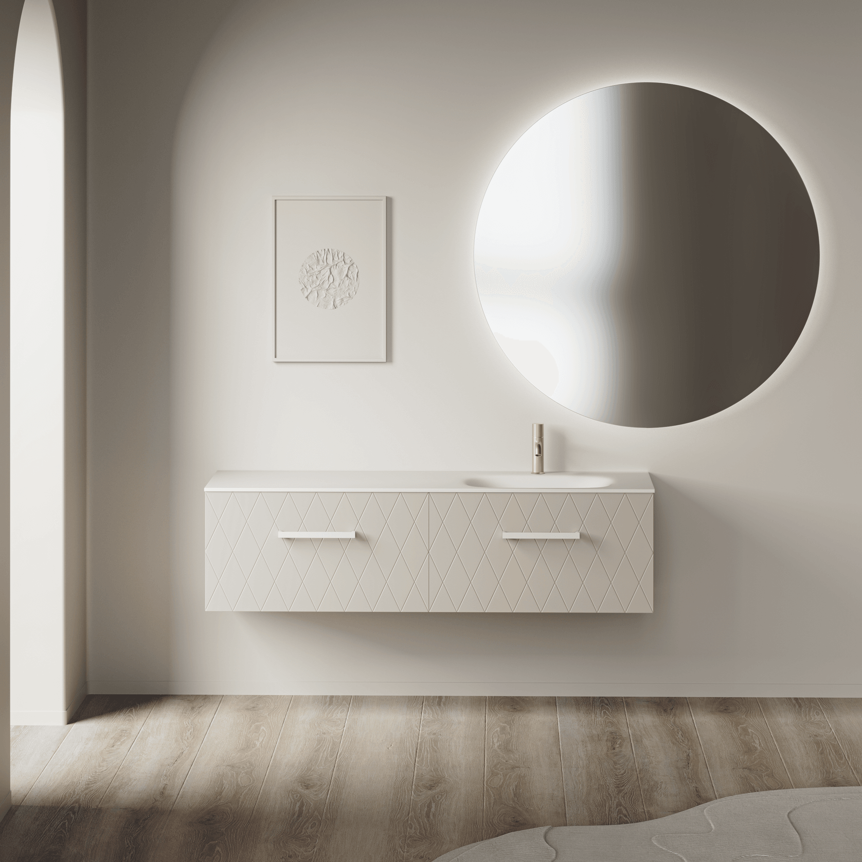 Deco Spio 1500 2 Drawer Vanity Right Basin gallery detail image