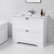 English Classic Floorstanding Vanity, 2 Drawers gallery detail image