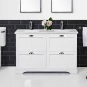English Classic 1130 Floor Standing Vanity Double Bowl 4 Drawers gallery detail image