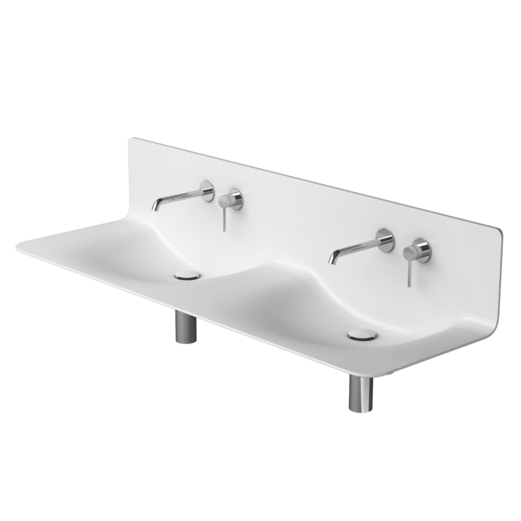 Corian® FLEX Modern Double Vanity gallery detail image
