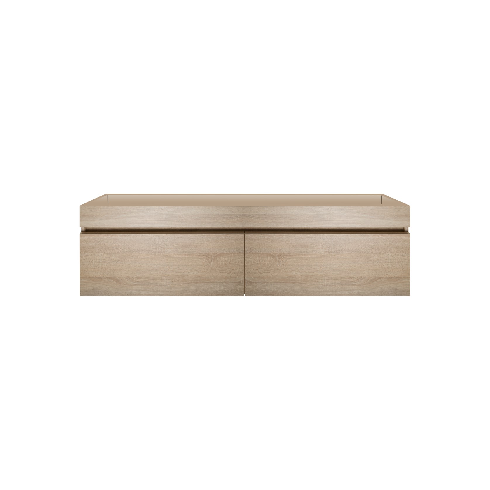 Kzoao 1200mm Dual Basin Vanity Beech Wood Grain gallery detail image