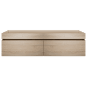 Kzoao 1200mm Dual Basin Vanity Beech Wood Grain gallery detail image