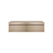 Kzoao 1200mm Dual Basin Vanity Beech Wood Grain gallery detail image