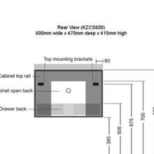 Kzoao 600mm Vanity Beech Wood Grain gallery detail image