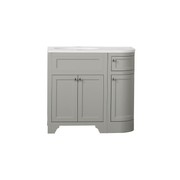 Kzoao 900mm Grey England Freestanding Vanity (left) gallery detail image