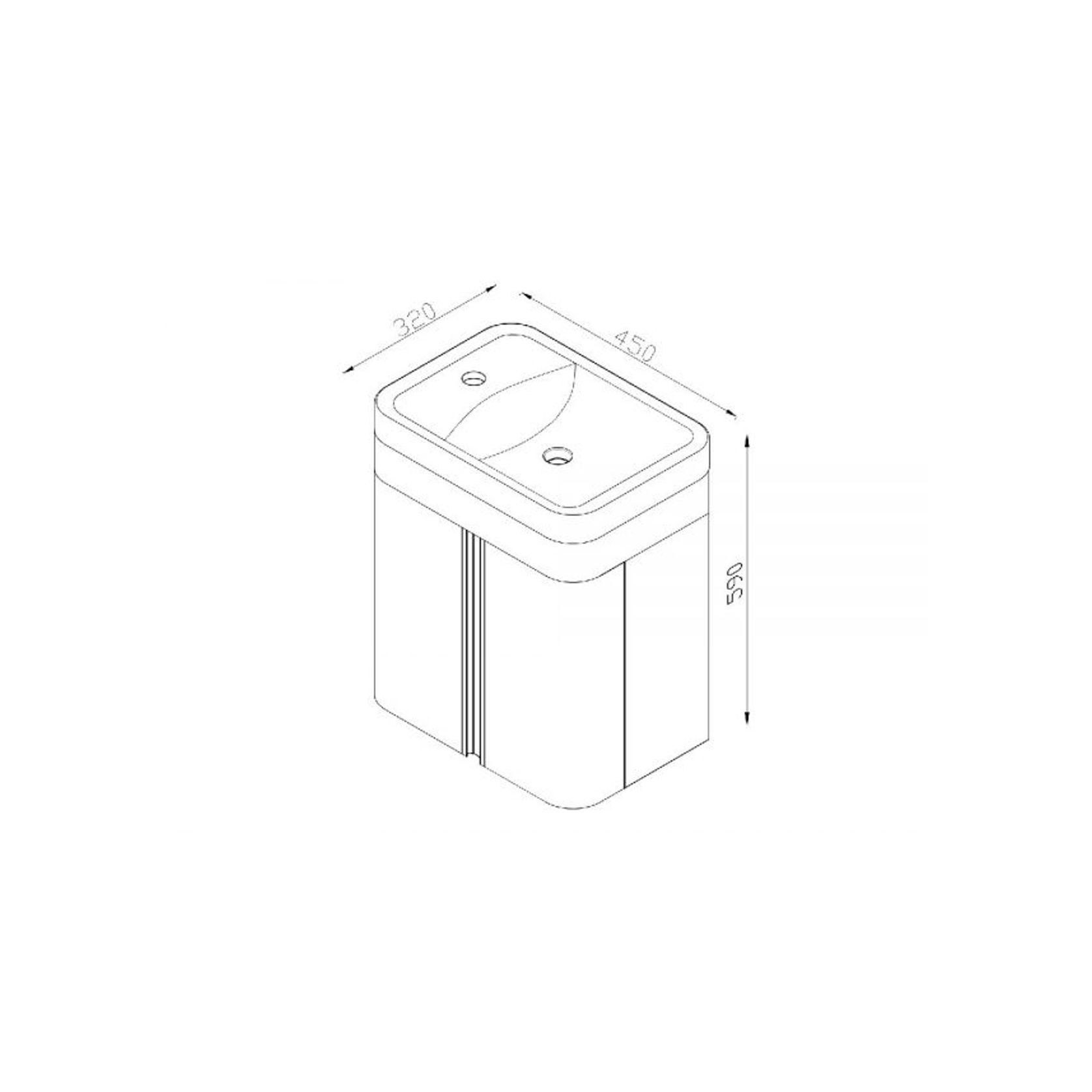 Kzoao Powder Room Vanity Satin White gallery detail image