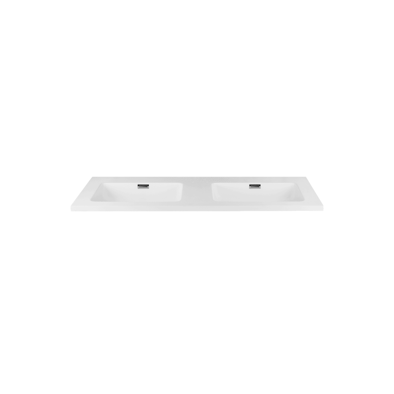 Kzoao 1200mm Honed Dual Bowl Lexus Top Matte White gallery detail image