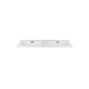 Kzoao 1200mm Honed Dual Bowl Lexus Top Matte White gallery detail image