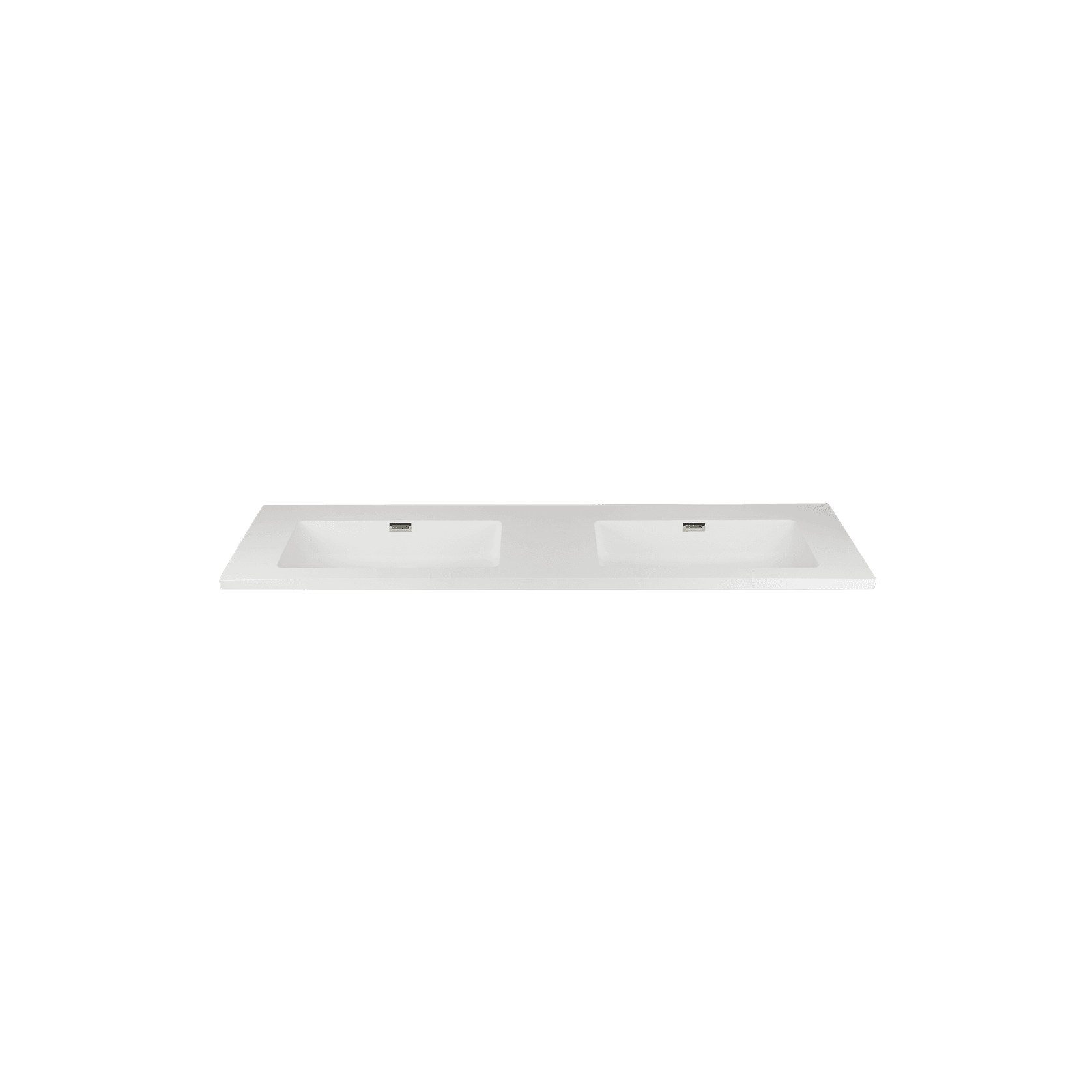 Kzoao 1600mm Honed Dual Bowl Lexus Top Matte White gallery detail image