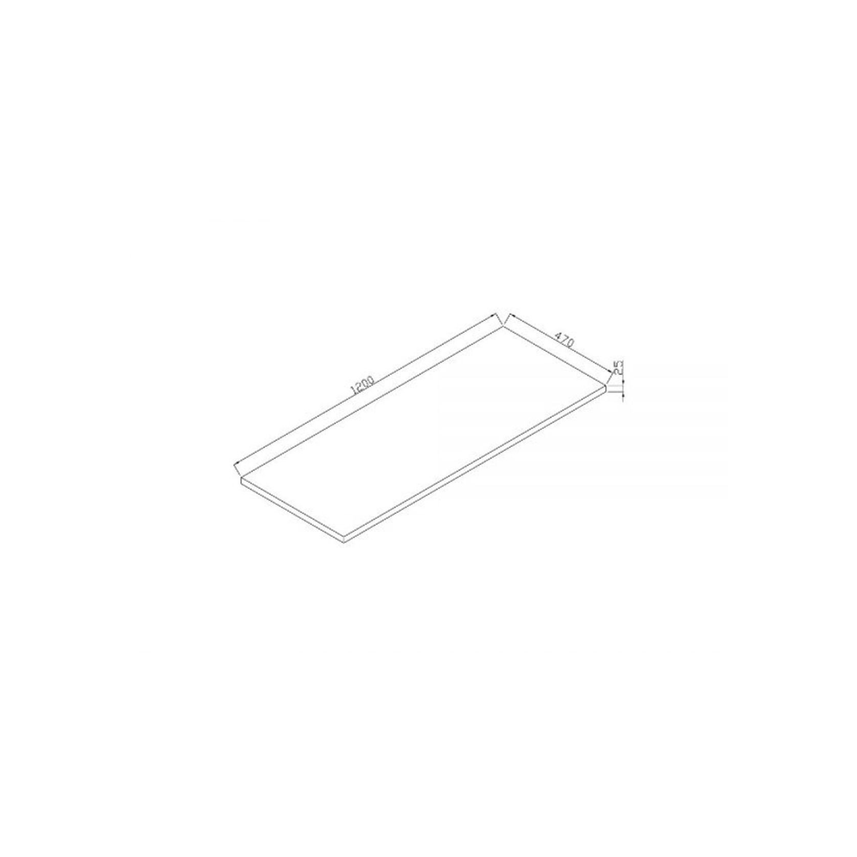 Kzoao 1200mm Lexus Slab Top Matte White gallery detail image