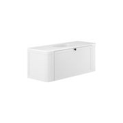 Lola Mila Curved Satin White Wall-Hung Vanity gallery detail image