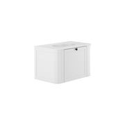 Lola Matte Mila Curved Satin White Wall-Hung Vanity gallery detail image