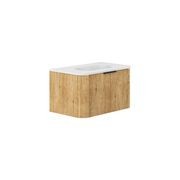 Lola Matte Minka Curved Scandi Oak Wall-Hung Vanity gallery detail image