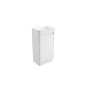 Aulic Mini  Fluted Floor Standing Matte White Cabinet gallery detail image