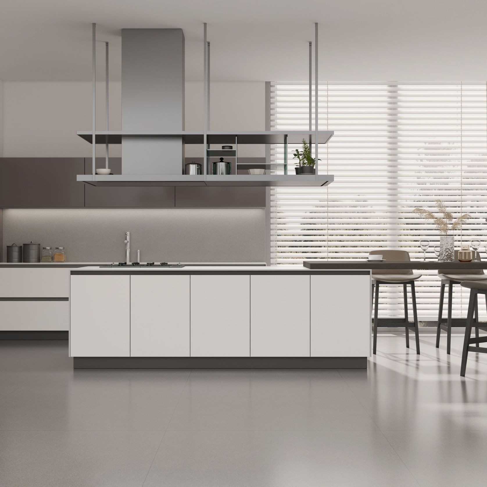 Moon White Benchtop - Silk White gallery detail image