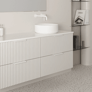 Pettine 1500 Double Bowl 4 Drawer Wall Vanity gallery detail image