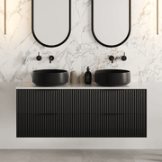 Pettine 1500 Double Bowl 4 Drawer Wall Vanity gallery detail image