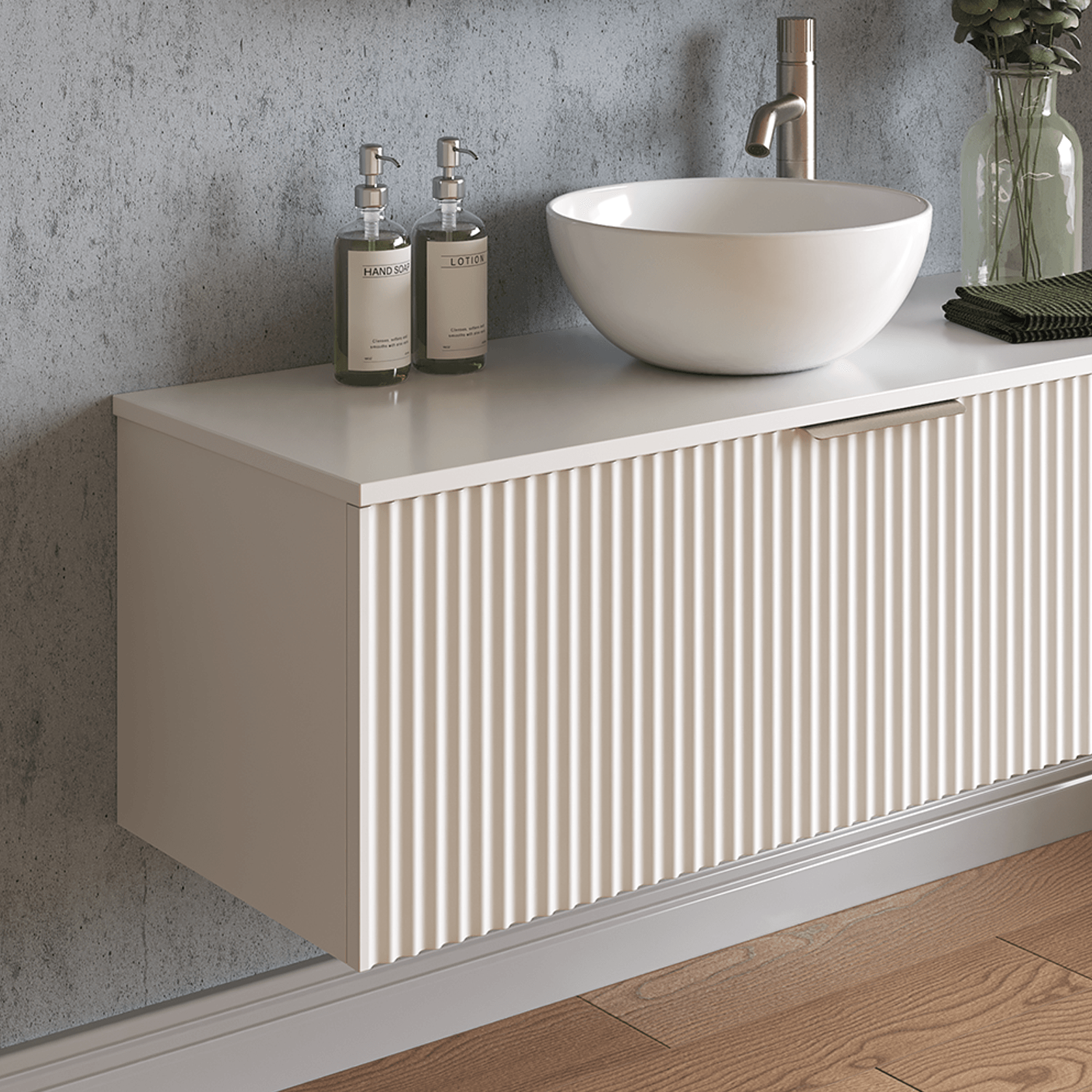 Pettine 900 Single Centre Bowl Wall Vanity gallery detail image