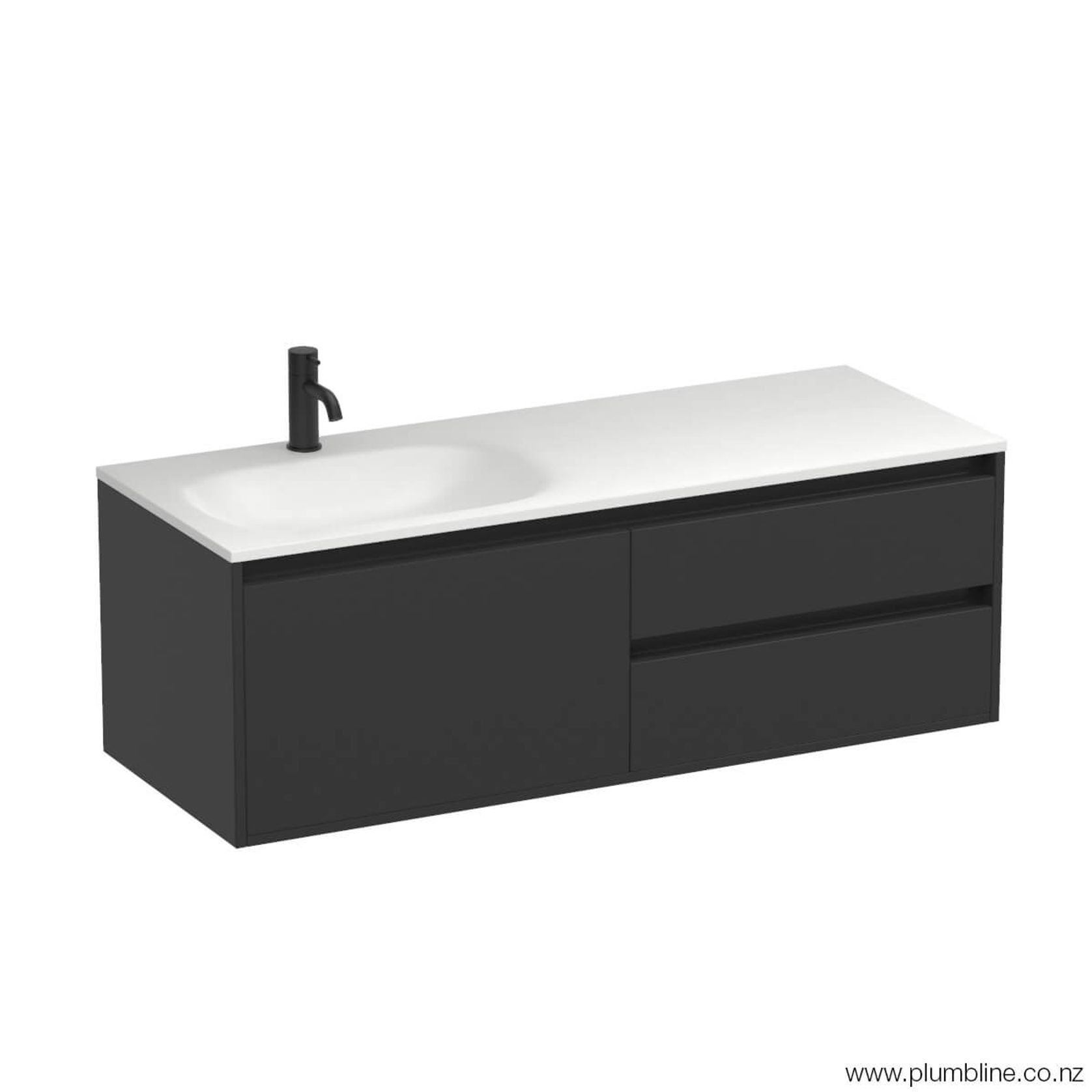Prava Spio 1200 3 Drawer Left Vanity gallery detail image