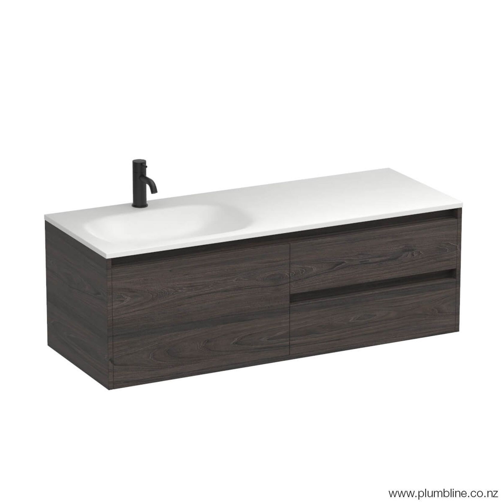 Prava Spio 1200 3 Drawer Left Vanity gallery detail image