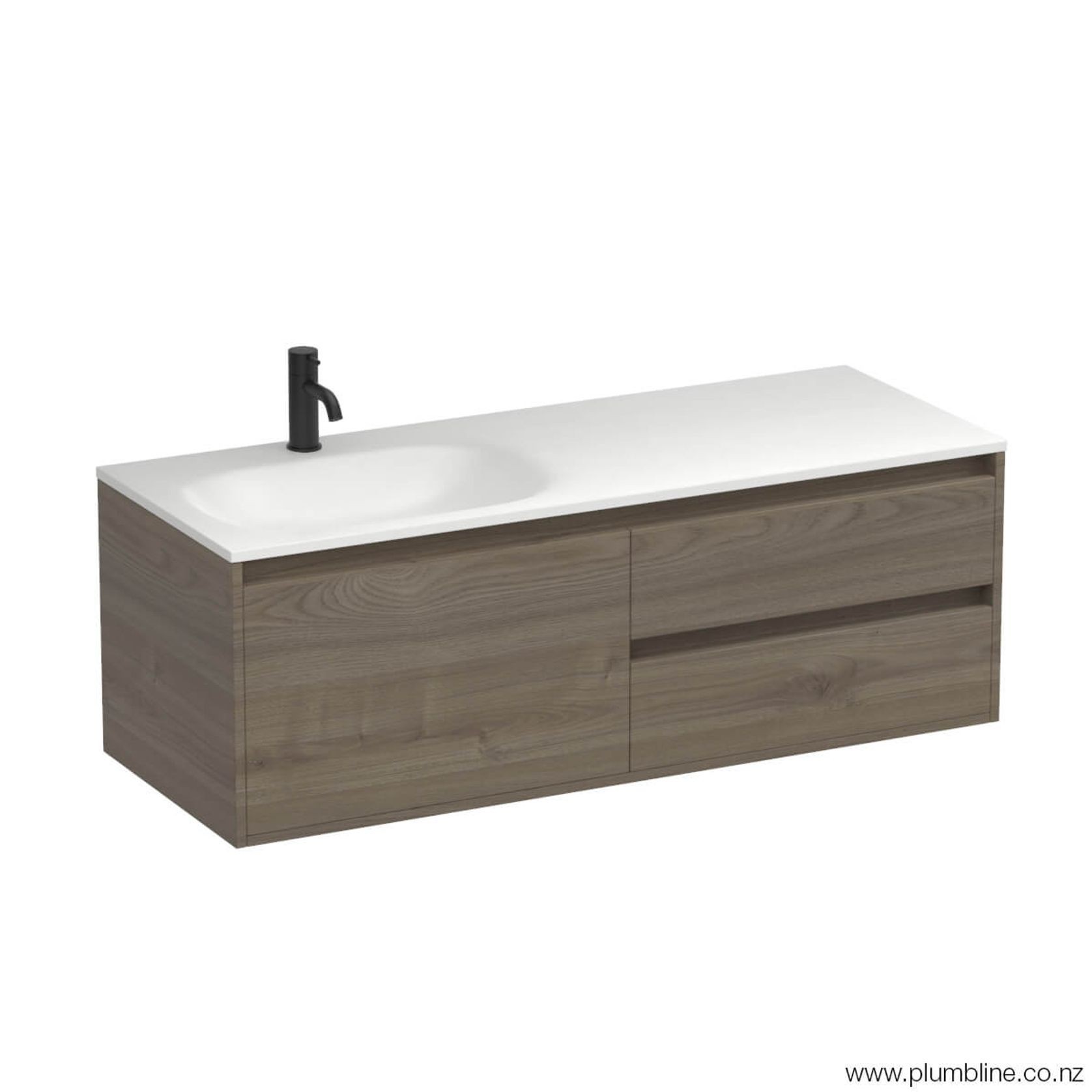 Prava Spio 1200 3 Drawer Left Vanity gallery detail image