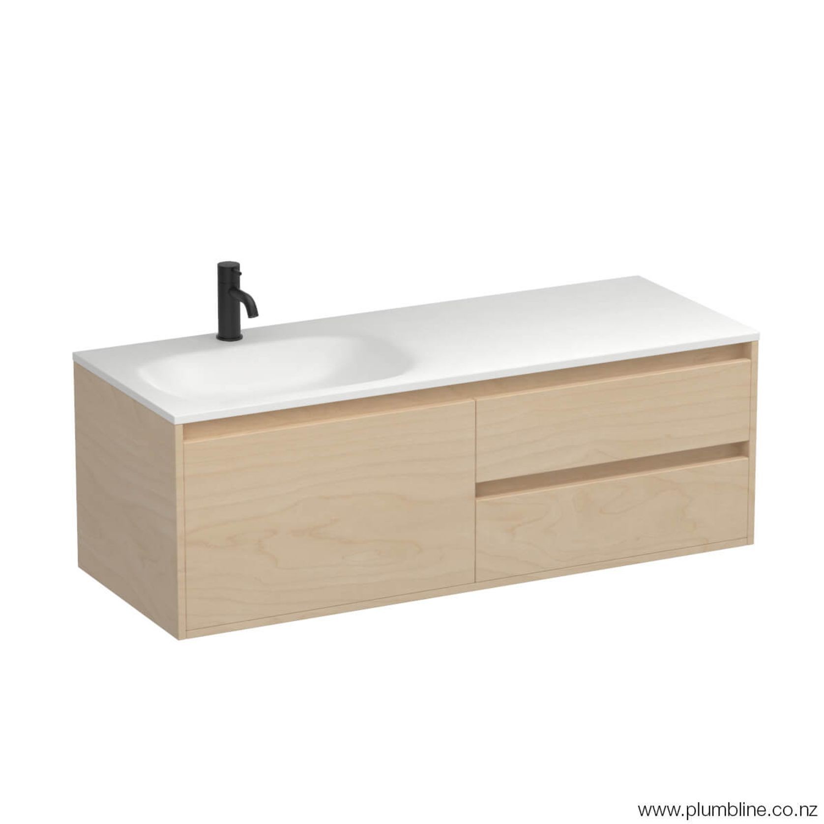 Prava Spio 1200 3 Drawer Left Vanity gallery detail image