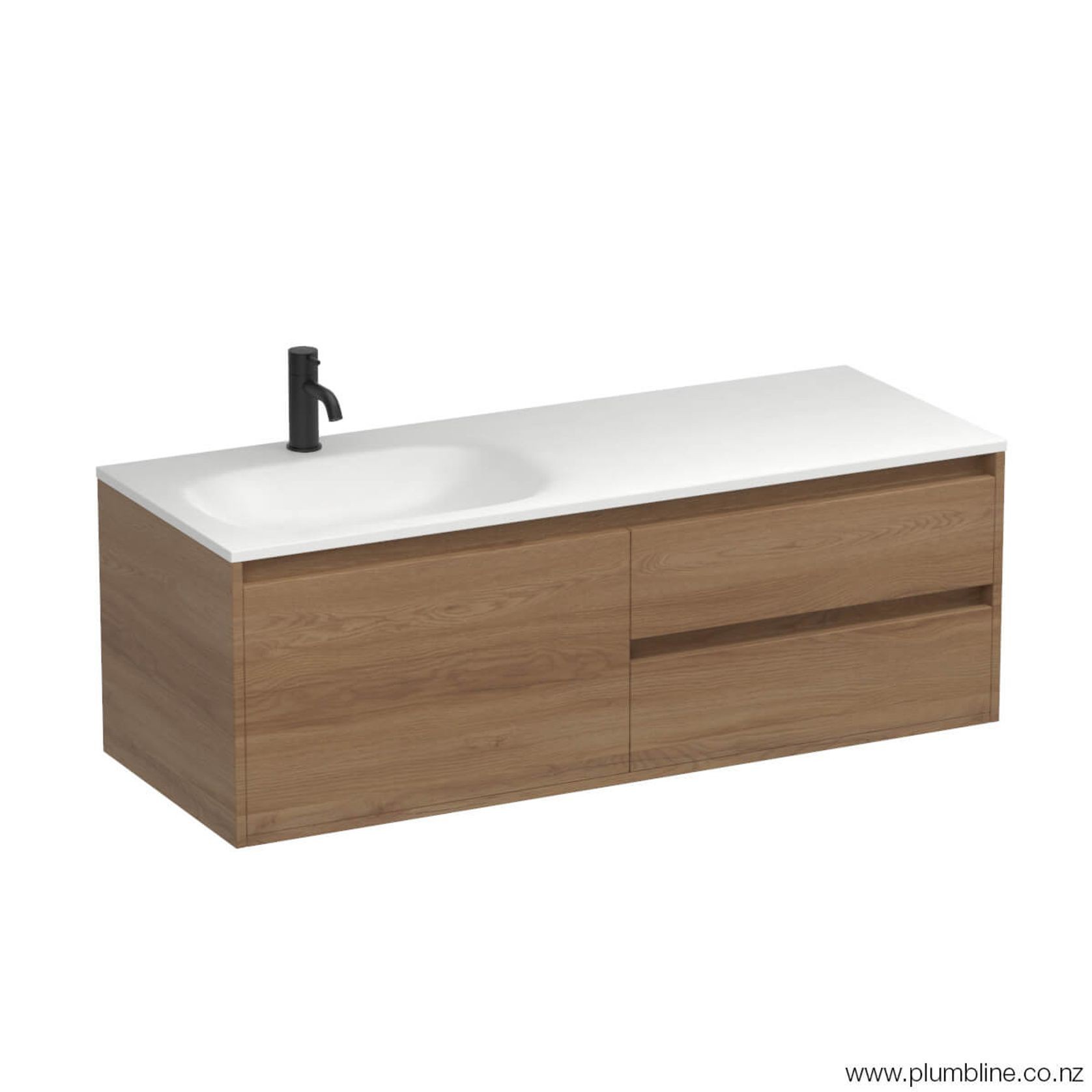 Prava Spio 1200 3 Drawer Left Vanity gallery detail image