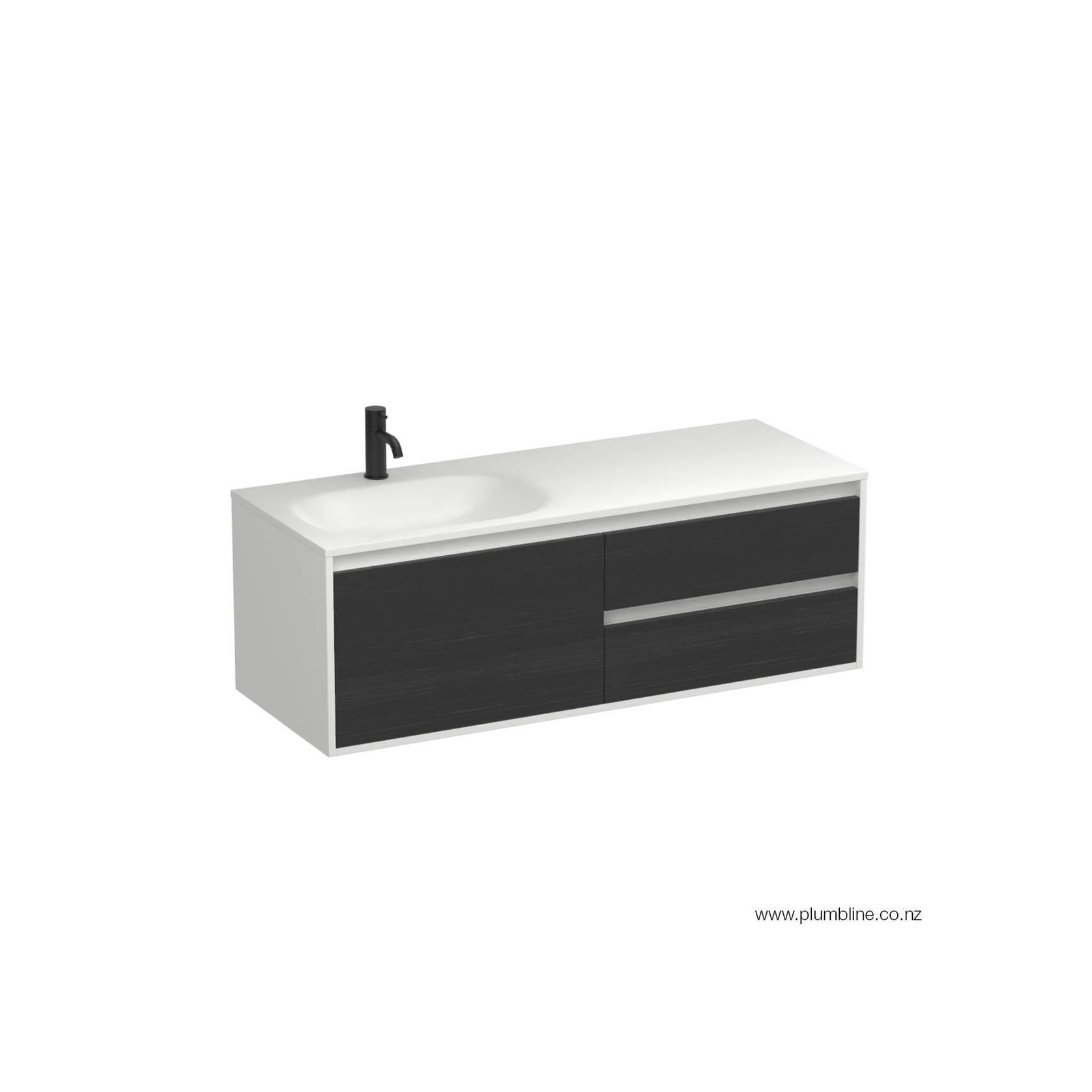 Prava Spio 1200 3 Drawer Left Vanity gallery detail image