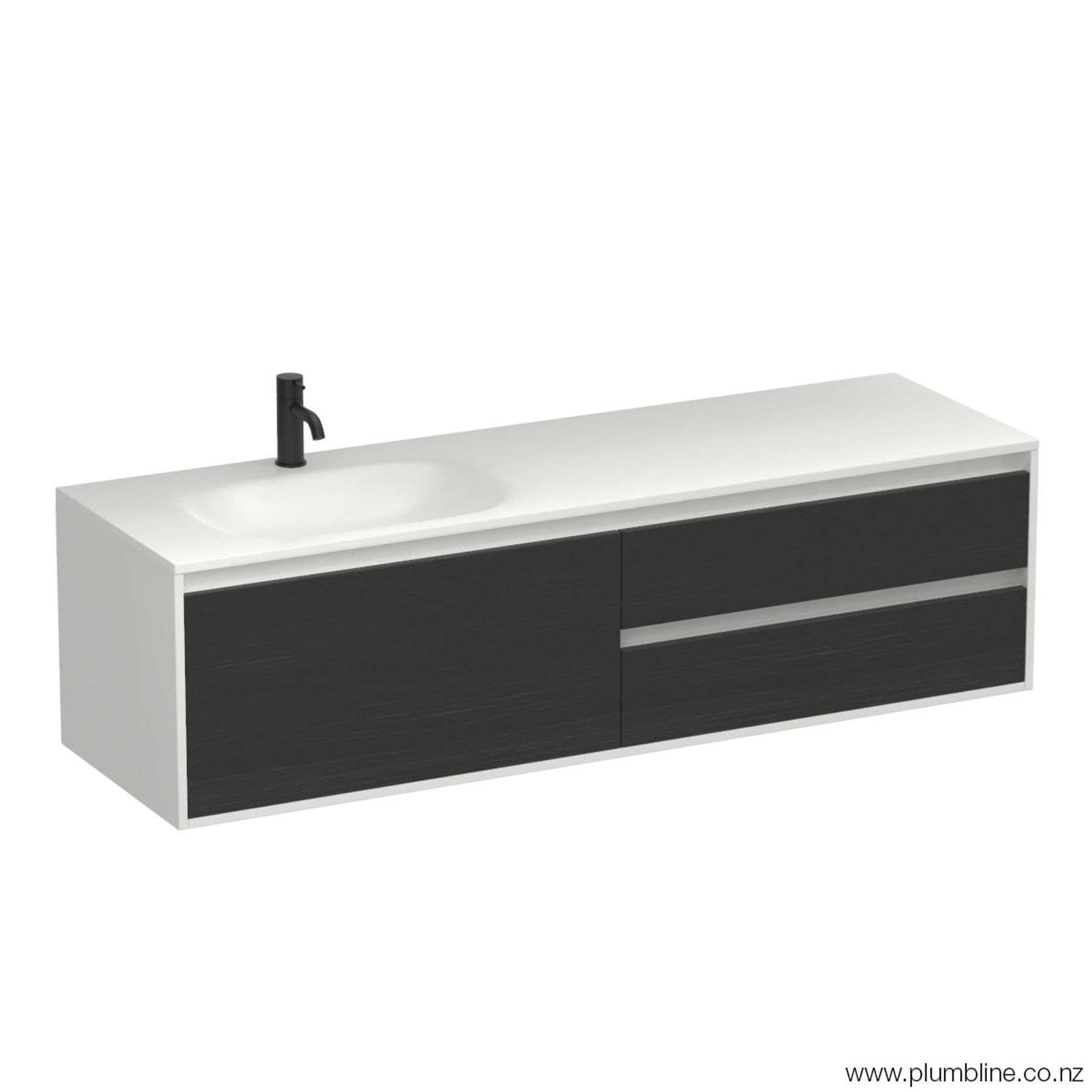 Prava Spio 1500 3 Drawer Left Vanity gallery detail image