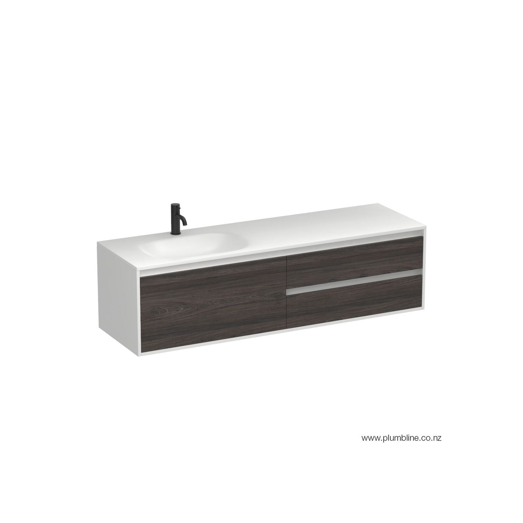 Prava Spio 1500 3 Drawer Left Vanity gallery detail image